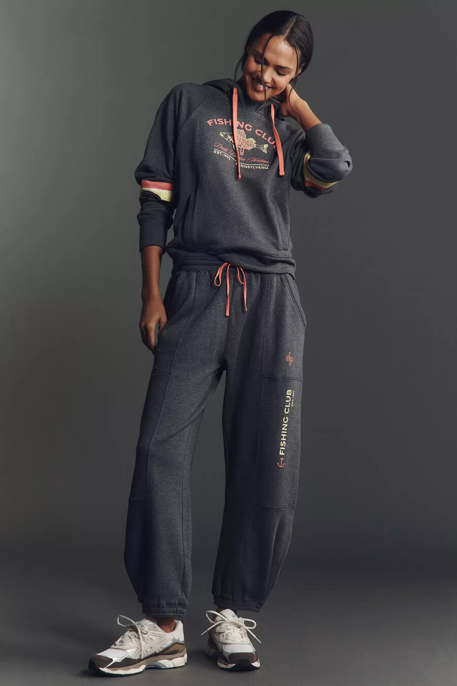 pantaloni in pile lavorato a maglia daily practice