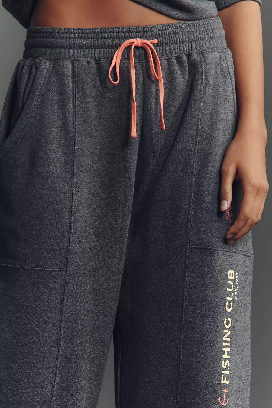 pantaloni in pile lavorato a maglia daily practice