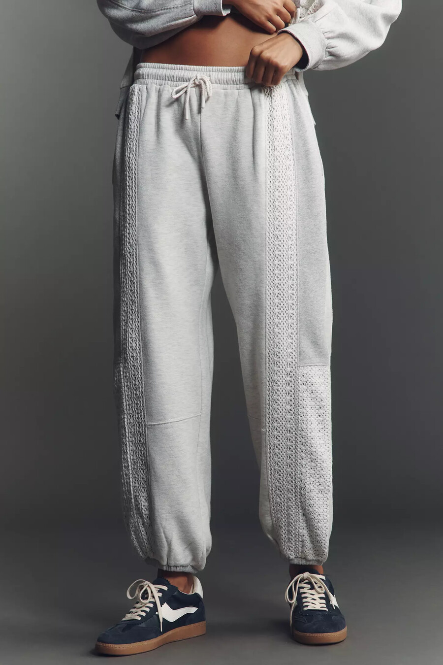 pantaloni da jogging con inserti in pizzo daily practice