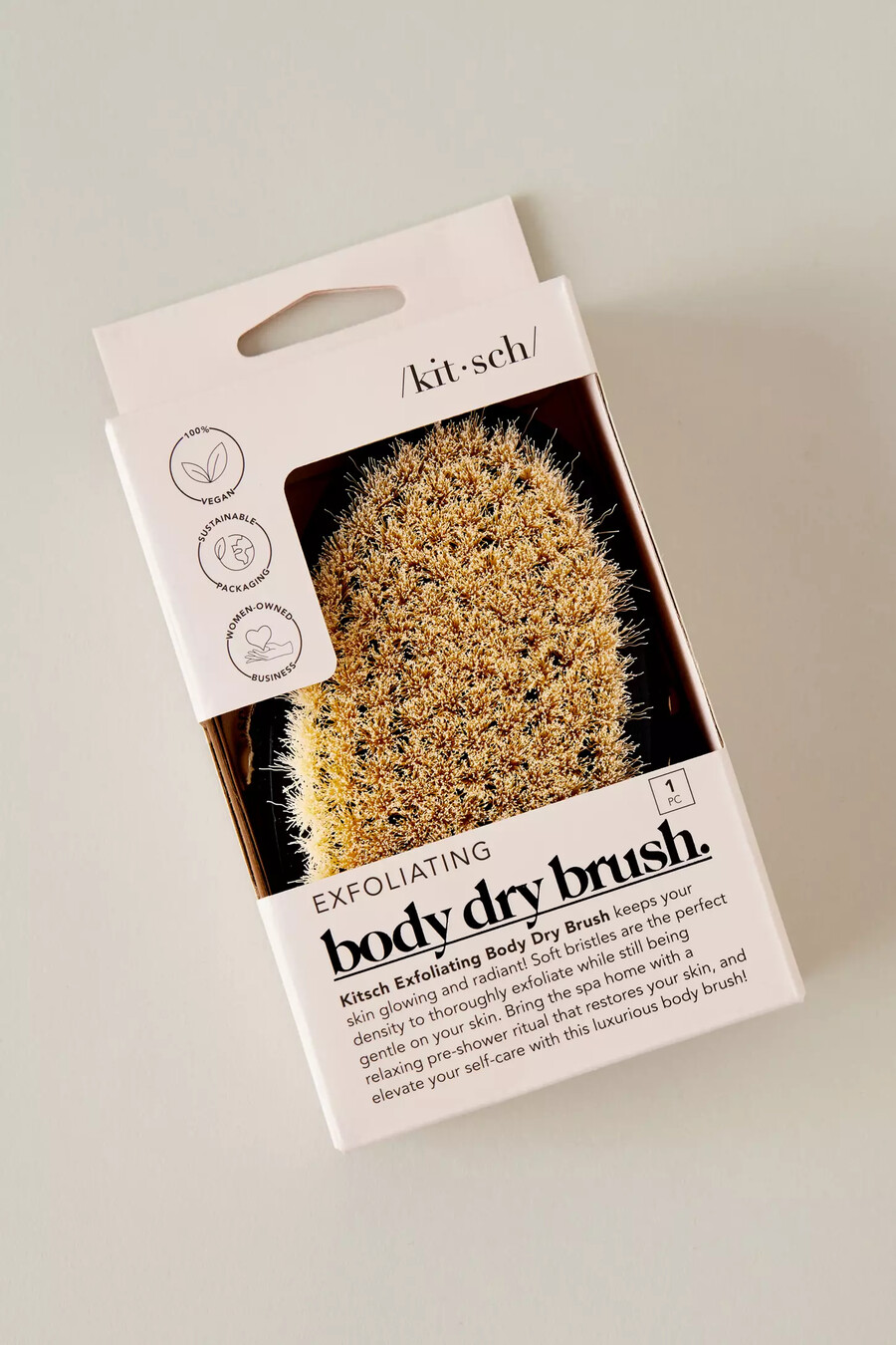 spazzola esfoliante per il corpo a secco kitsch