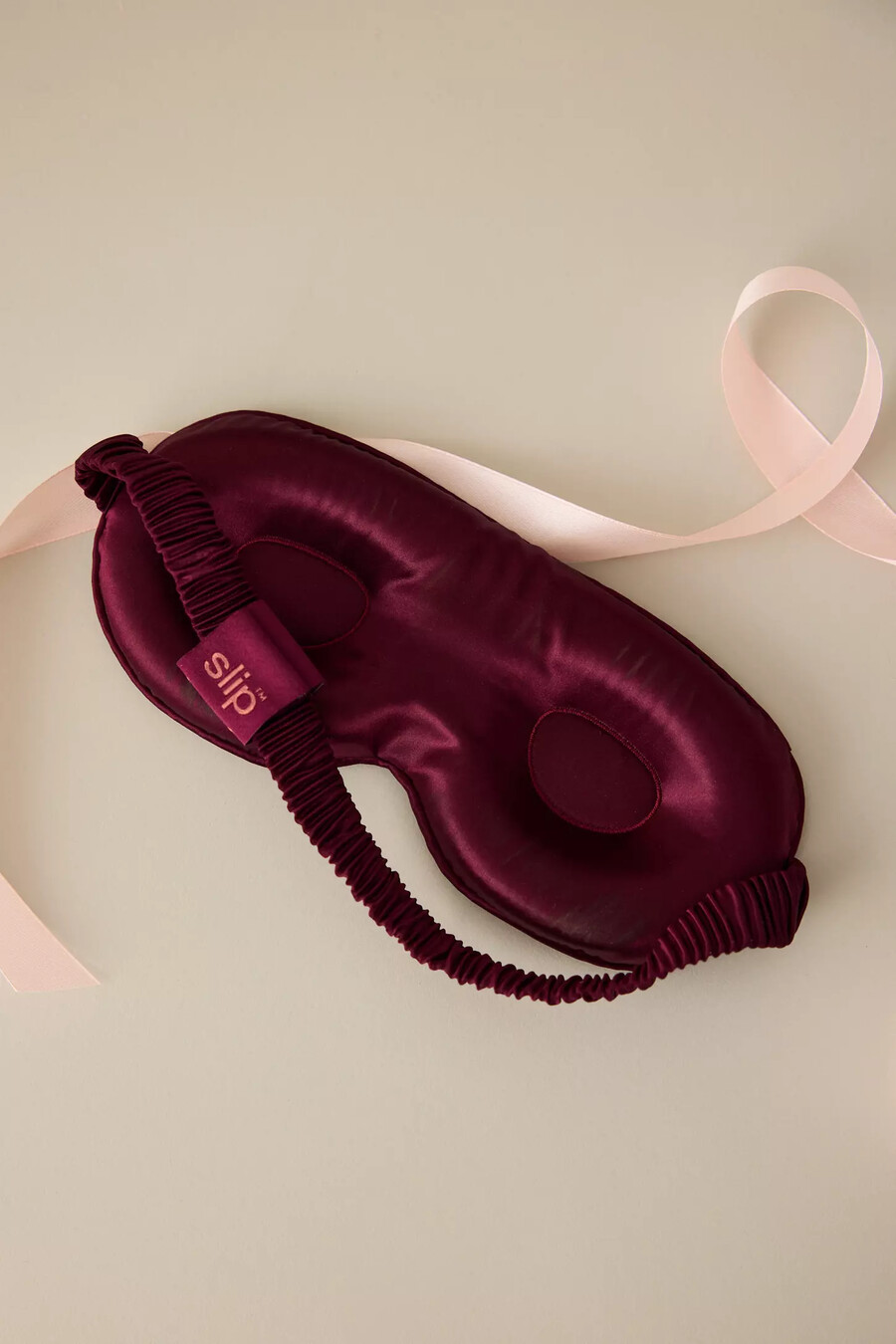 maschera per dormire con contorno in seta slip