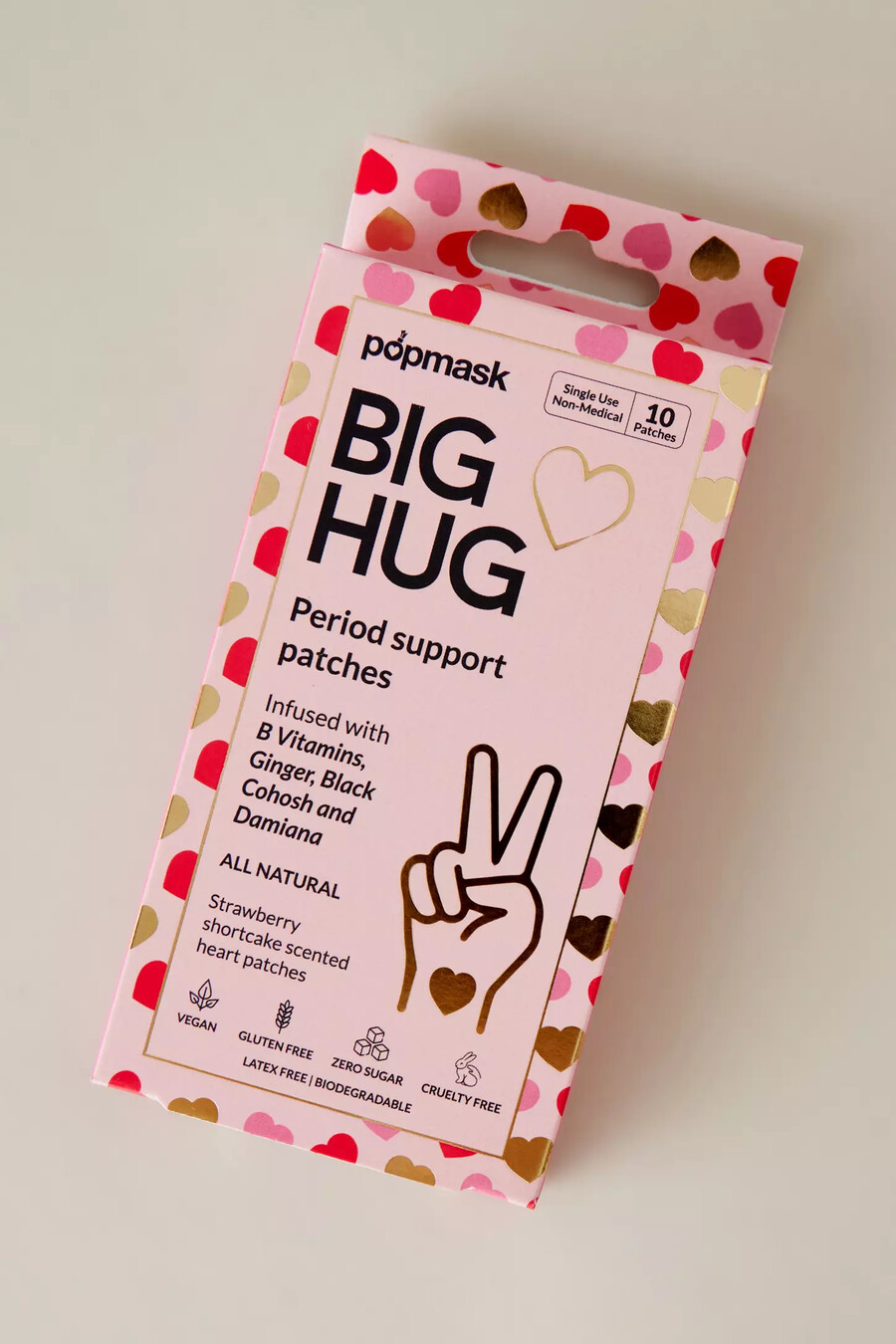 popmask big hug cerotti vitaminici per il supporto del ciclo mestruale