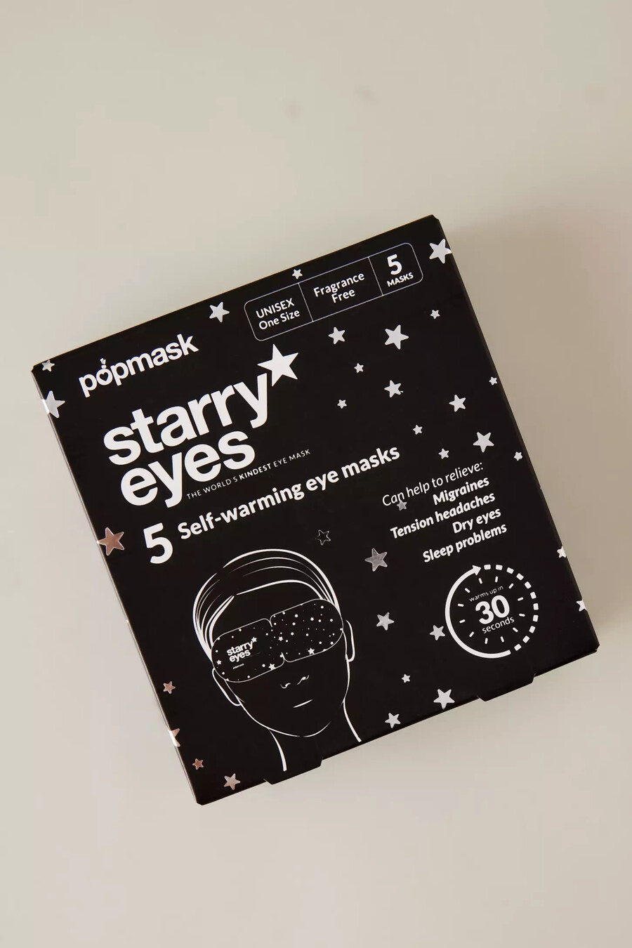 maschera per gli occhi autoriscaldante popmask starry eyes